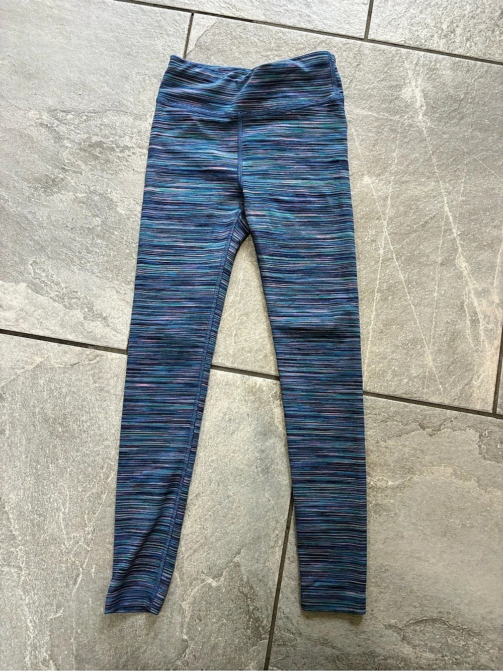 Athleta Girl Girls Size Small Blue Purple Athletic Leggings Like New